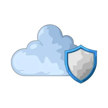 Secure Cloud illustration 스톡 일러스트