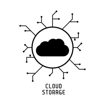 Secure Cloud Technology. Cloud . Protected cloud computing service concept. V イラスト素材