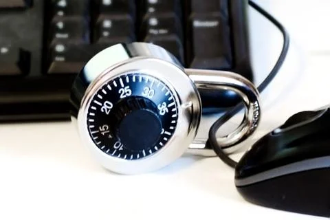 Secure Computer Stockfoto's