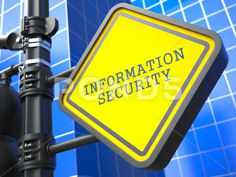 Secure Concept. Information Security Waymark. Stock Illustration