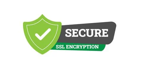 Secure connection icon vector illustration isolated on white background, flat Ilustración de archivo