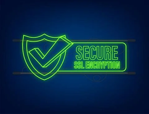 Secure connection icon vector illustration isolated on white background, flat Ilustración de archivo