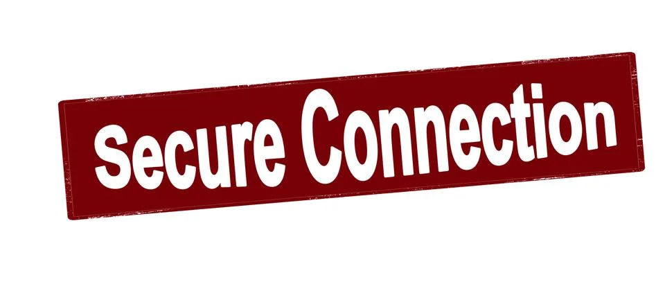 Secure connection Stock Illustration