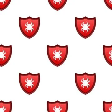 Secure connection pattern on white background. Vector illustration. Stock Illustration