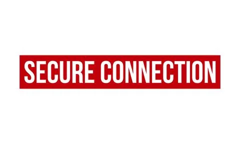 Secure Connection Rubber Stamp Seal Vector Stock Illustration