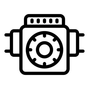 Secure connection showing data transfer with vault wheel Stock-Illustration