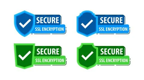 Secure connection. SSL shield protected. https certificate privacy icon. Ssl Stock-Illustration