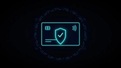Secure contactless payment animation: credit card transaction success and d.. Stock Footage 344861730