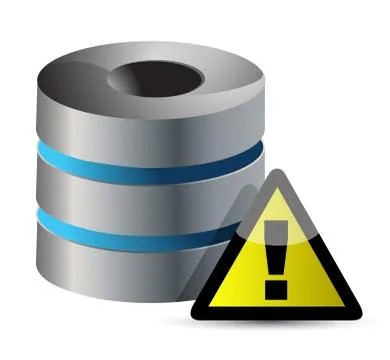 Secure data base illustration design over a white background Illustrazione stock