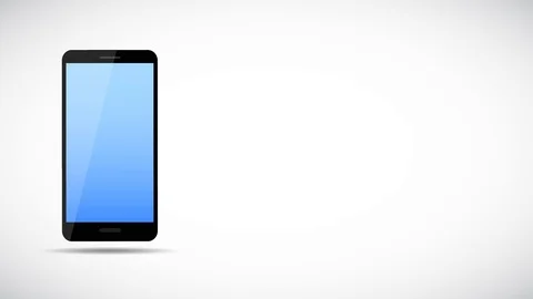 Secure data exchange between two smartphones animation Stock Footage 95492323