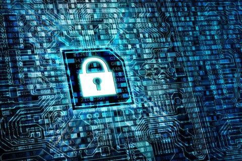  Secure data processing concept Secure data processing concept with mother... Stock Photos