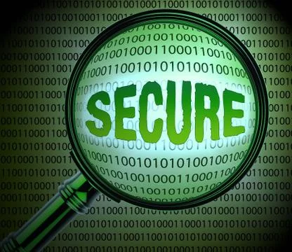 Secure Data Shows Protected Pc 3d Rendering Stock Illustration