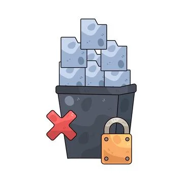 Secure Delete illustration Illustrazione stock