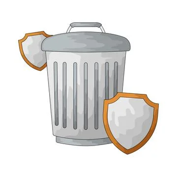 Secure Delete illustration Illustrazione stock