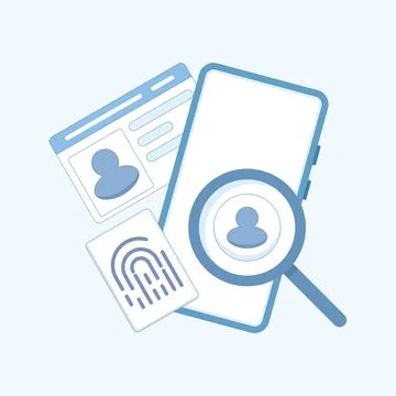 Secure digital authentication concept 스톡 일러스트