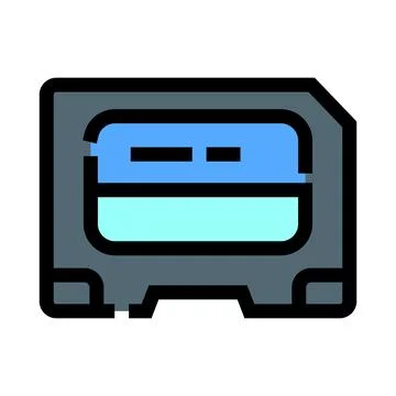 Secure digital card holding important data documentation Stock Illustration