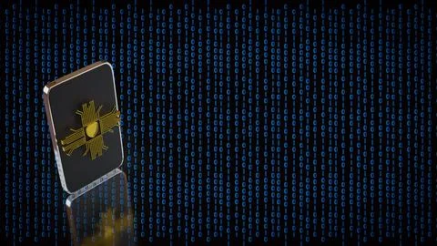 Secure Digital Data Protection Device 3d render. Stock Photos