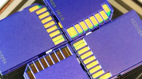 Secure digital memory cards 库存影片 10685024