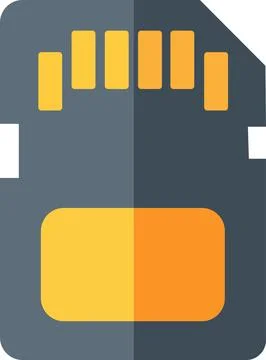Secure digital SD memory card storage icon Stock Illustration