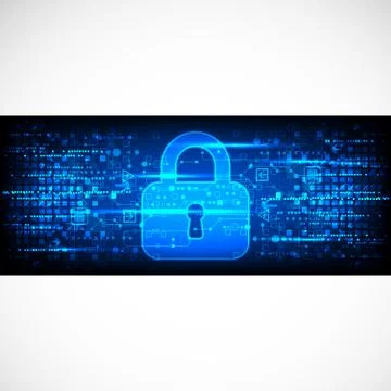 Secure digital space. Illustration