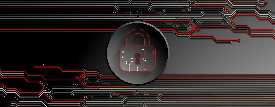 Secure digital space. Virtual confidential, programming protection. Illustration