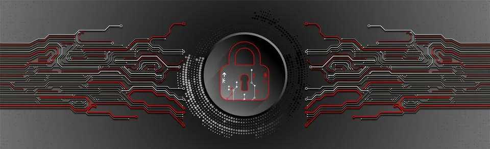 Secure digital space. Virtual confidential, programming protection. Illustration