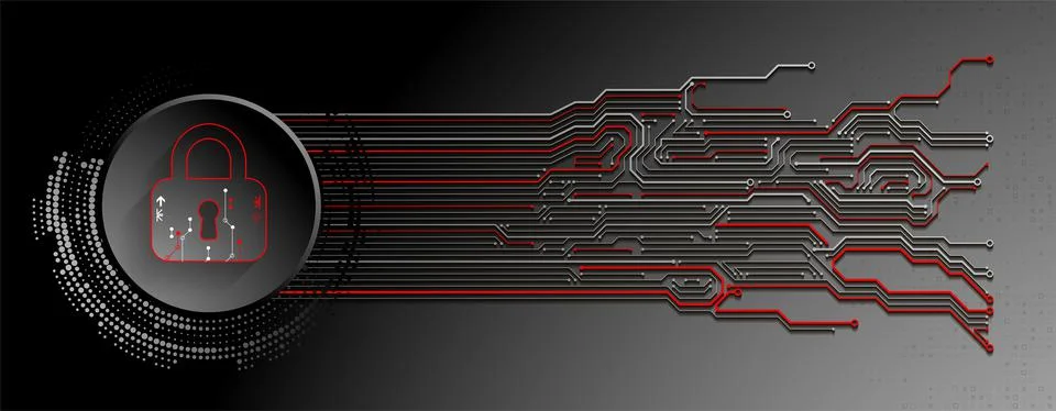 Secure digital space. Virtual confidential, programming protection. Illustration