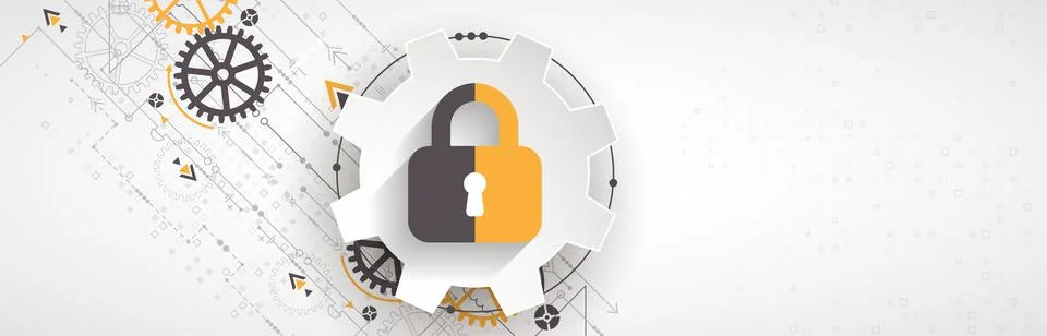 Secure digital space. Virtual confidential, programming protection. Illustration