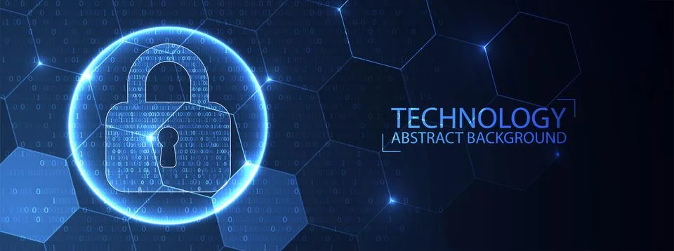 Secure digital space. Virtual confidential, programming protection. Illustration