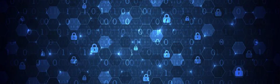 Secure digital space. Virtual confidential, programming protection. Illustration