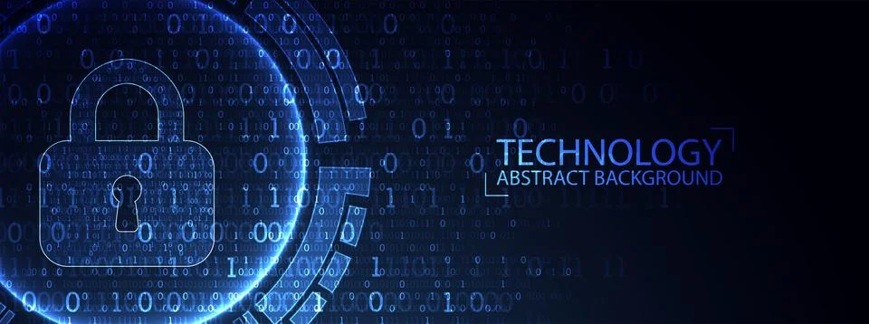 Secure digital space. Virtual confidential, programming protection. Illustration