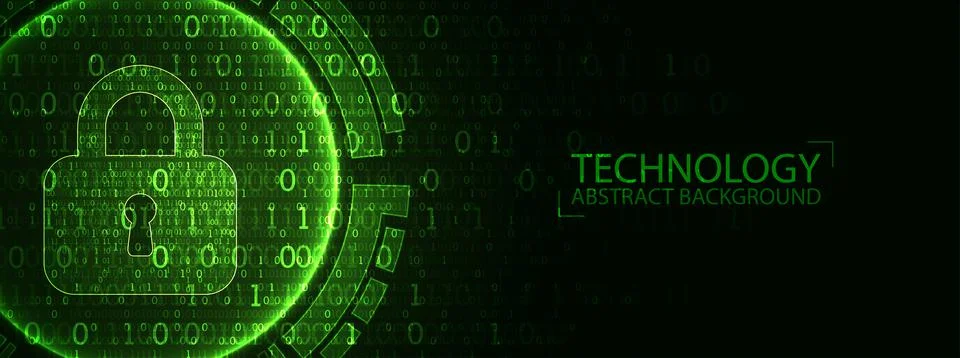 Secure digital space. Virtual confidential, programming protection. Illustration