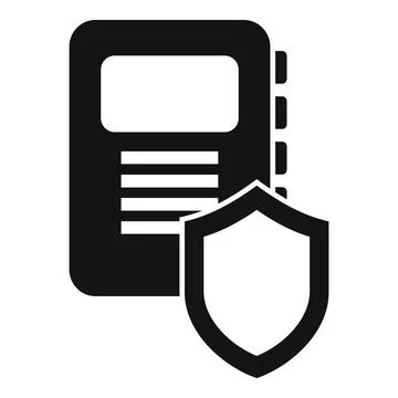 Secure document icon representing data protection and privacy イラスト素材