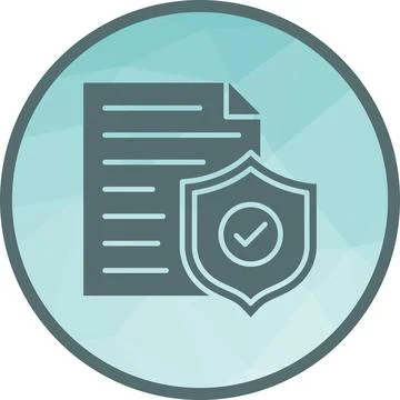 Secure Document icon vector image. Ilustración de archivo