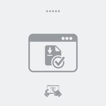Secure download box Stock Illustration