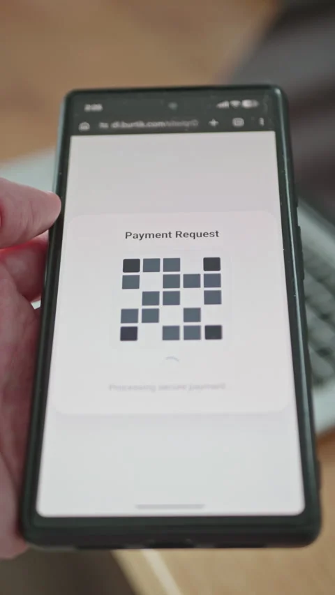Secure electronic payment processing and successful transaction Stock Footage 335525362