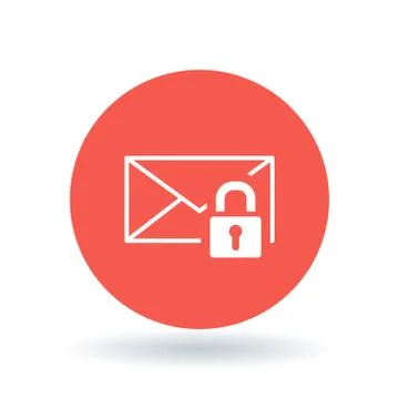 Secure email icon Stock Illustration