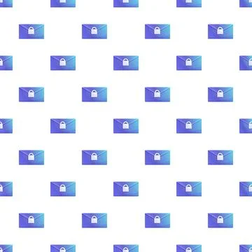 Secure email pattern showing digital privacy and data protection イラスト素材