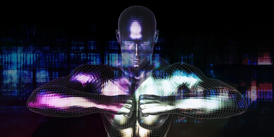 Secure Enterprise Projects Utilizing Global Intelligence Networks Stock Photos