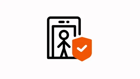 Secure Face Recognition Technology - Protecting Privacy with Advanced Authe.. Stock Footage 325404856