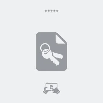 Secure file icon, secure file vector, secure file symbol, secure file app, se Stock-Illustration