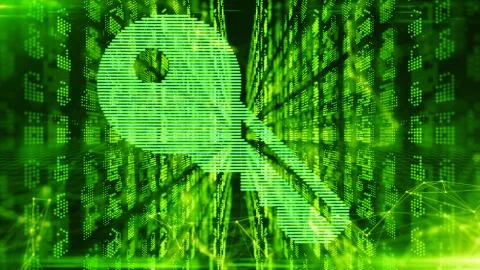 Secure firewall network virus malware hack protection online internet security Illustrazione stock