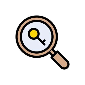 Secure flat color icon 스톡 일러스트