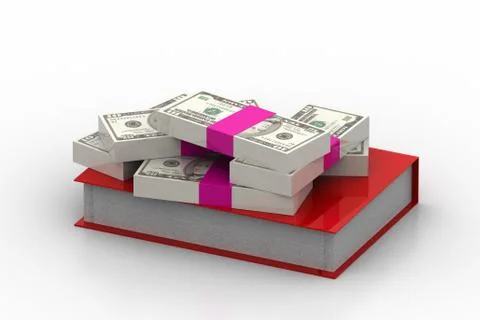 Secure folder with currency note Free Stock Illustration