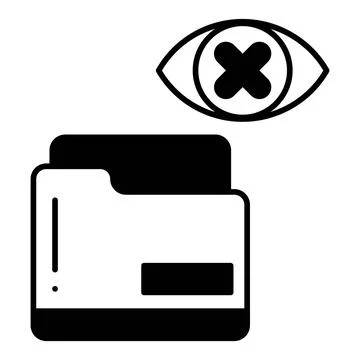 Secure Folder Dualtone Icon Stockillustratie