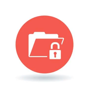 Secure folder icon Stock Illustration