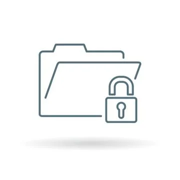 Secure folder icon Stock Illustration