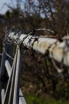 Secure gate Foto stock