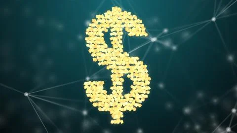 Secure global financial network cryptocurrency blockchain encryption Stock Illustration