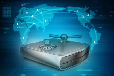 Secure Hard drive Stock-Illustration